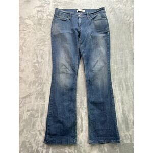 Levis 524 Jeans Women Sz 9M Blue Too SuperLow BootCut Western Boho Cowgirl Rodeo